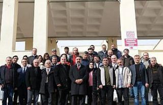 Rektör Özcoşar gazetecilerle bir araya geldi