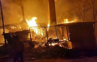 Rize’de yaşlı çiftin kaldığı ev yangın sonucunda...