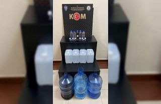 Sahte alkol üreten şahıs yakalandı