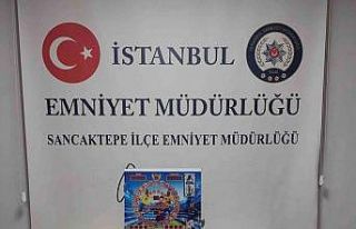 Sancaktepe’de kumar baskını: kumar makinesi ile...