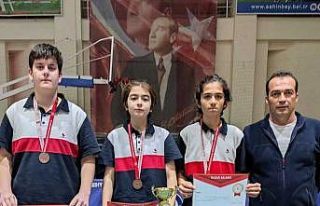 SANKO Okulları masa tenisi takımı il dördüncüsü...