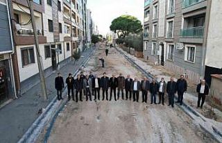 Saruhanlı’da ‘Prestij cadde’ çalışmaları...