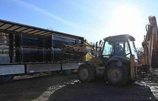 Seyitli’de dev enerji tesisinin malzeme sevkiyatı...