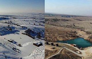 Son yılların en kurak kışı: İki fotoğraf arasındaki...