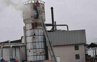 Sunta fabrikasında korkutan yangın