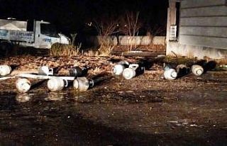 Süt toplama tesisindeki korkutan patlama kamerada