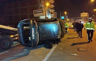 Takla atan otomobildeki 3 kişi kayıplara karıştı