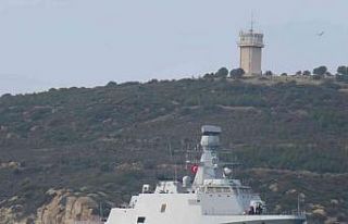 TCG BURGAZADA Gemisi İzmir Foça’da törenle karşılandı