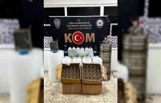 Tekirdağ’da yarım ton sahte alkol ele geçirildi