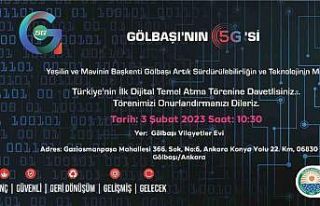 Türkiye’nin ilk dijital temel atma töreni Gölbaşı’nda...