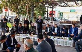 Vali Pehlivan, hal esnafıyla bir araya geldi