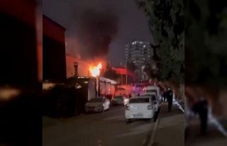 Yangın sonucu iş yeri kullanılamaz hale geldi