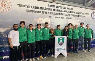 Yüzme branşında Gaziantep’e ilk kez kupa sevinci...