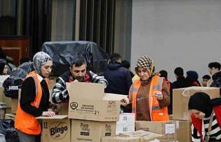 25’inci yardım tırı Körfez’den yola çıktı