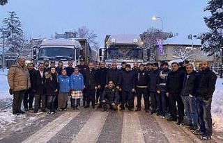 3 tır daha deprem bölgesine yola çıktı