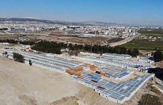 Adıyaman’da kurulan konteynır kent havadan görüntülendi