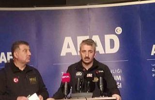 AFAD Başkanı Sezer: “Bize ulaşan bilgiye göre...