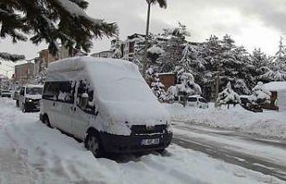 Ahlat’ta yoğun kar yağışı etkisini sürdürüyor