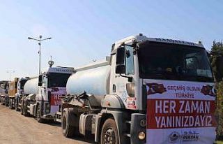 Akdeniz Belediyesinden deprem bölgesine su ve yakacak...