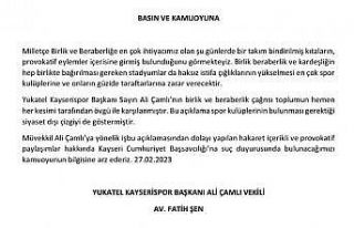 Ali Çamlı hakkında hakaret içerikli paylaşımlara...