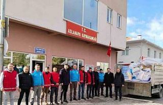 Aslanapa’dan deprem bölgesine erzak ve ekipman...