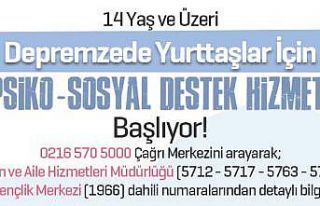 Ataşehir Belediyesi’nden depremzedelere psiko-sosyal...