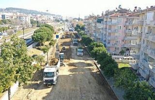 Aydın Büyükşehir Belediyesi yol çalışmalarını...
