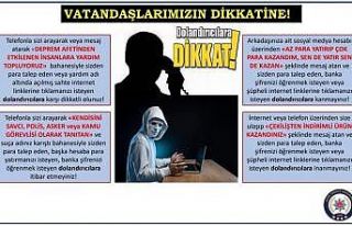 Aydın polisi vatandaşları dolandırıcılara karşı...