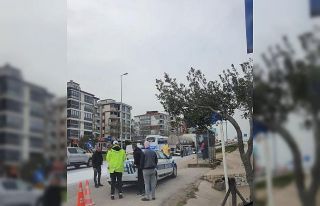 Bandırma’da yola asit döküldü