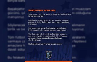 Başakşehir’den açıklama