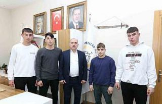 Başkan Kılıç şampiyon judocuları ağırladı
