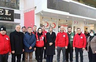 Başkan Yakın afet bölgesine yapılan yardımları...