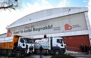 Bayraklı Belediyesinin yardım tırları umut oluyor