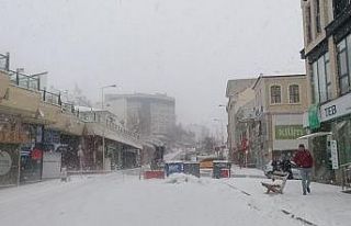 Bolu’da kar yağışı etkili oluyor