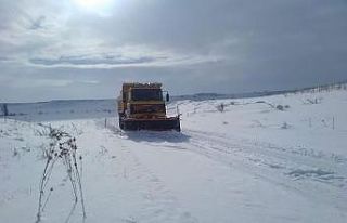 Bünyan’da karla mücadele devam ediyor