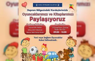 Bursa’da oyuncak kampanyası