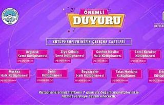 Büyükşehir Kütüphaneleri’nde yeni saat düzenlemesi