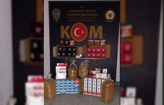 Çanakkale’de kaçak sigara operasyonu