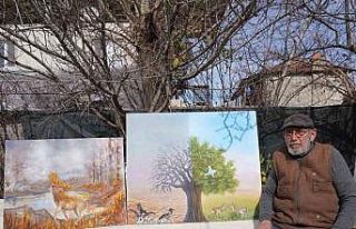 Çizdiği resimlerden elde edeceği geliri depremzedeler...