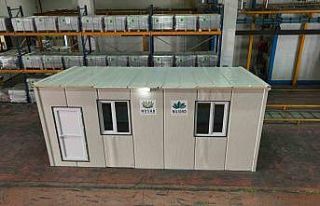 Demonte konteynır evler depremzedeler için hazırlanıyor