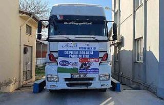 Deprem bölgesine Aydın’dan yem desteği