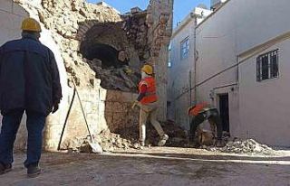 Deprem sonrası Eyyübiye’nin tarihi sokaklarındaki...