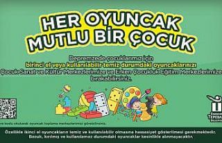Depremzede çocuklara oyuncak kampanyası