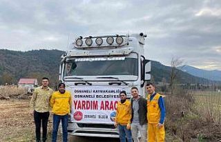 Depremzedelerin yakacak odun ihtiyacını karşılamak...