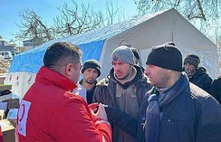 Düzce Kızılay, deprem bölgesinde köylere ulaşıyor