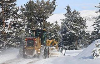 Erzincan’da kardan 44 köy yolu ulaşıma kapalı