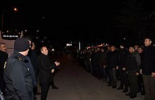 Erzincan’dan 100 polis deprem bölgesine uğurlandı