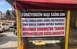 Eskişehirli esnaf bir günlük gelirini depremzedelere...