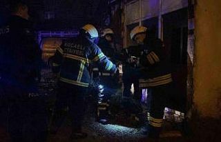 Evde çıkan yangın paniğe sebep oldu