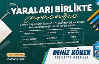 Eyüpsultan Belediyesi eğitim kurumlarının kapısını...